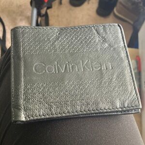 Calvin Klein Embossed Black Card Holder
